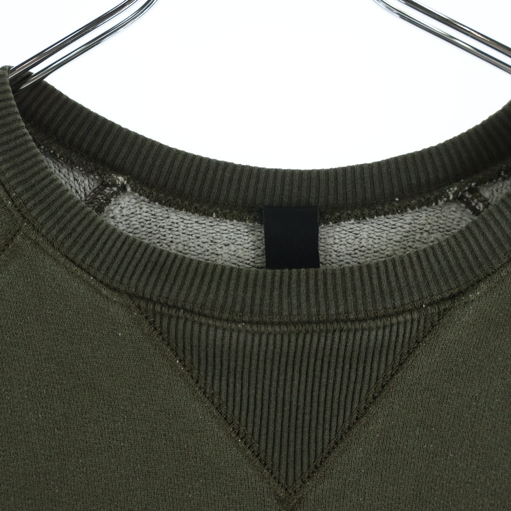 CHROME HEARTS(クロムハーツ) Y NOT ダガー刺繍クルーネックスウェット カーキ