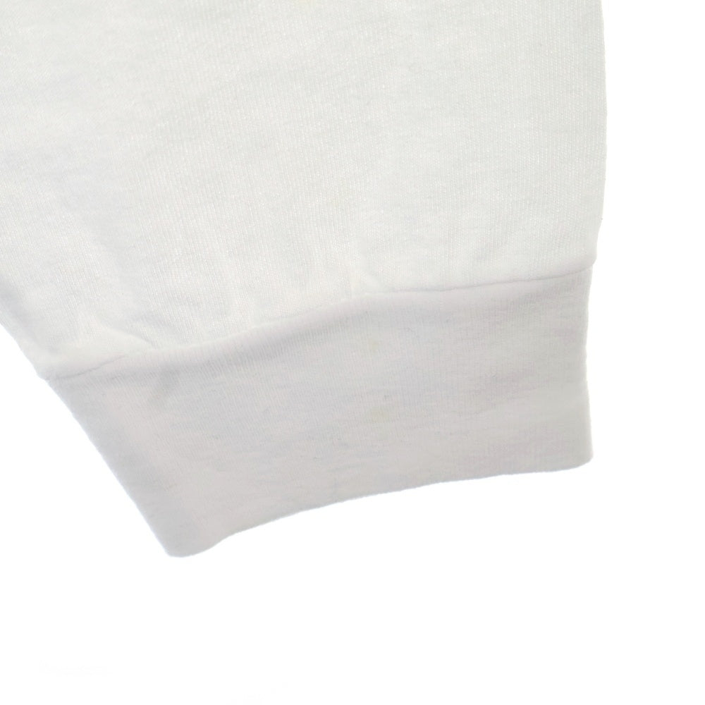 CHROME HEARTS(クロムハーツ) OLD CH SCROLL LOGO L/S TEE スクロールロゴ アームプリント長袖Tシャツ ホワイト
