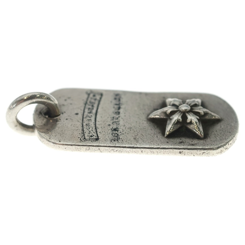 CHROME HEARTS(クロムハーツ) RAISED STAR DOGTAG レイズドスタードッグタグ LA限定 シルバーネックレストップ