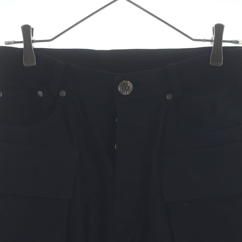 CHROME HEARTS(クロムハーツ) FLEURKNEE FATIGUE PANTS フレアニー ファティーグ カーゴパンツ ブラック/シルバー