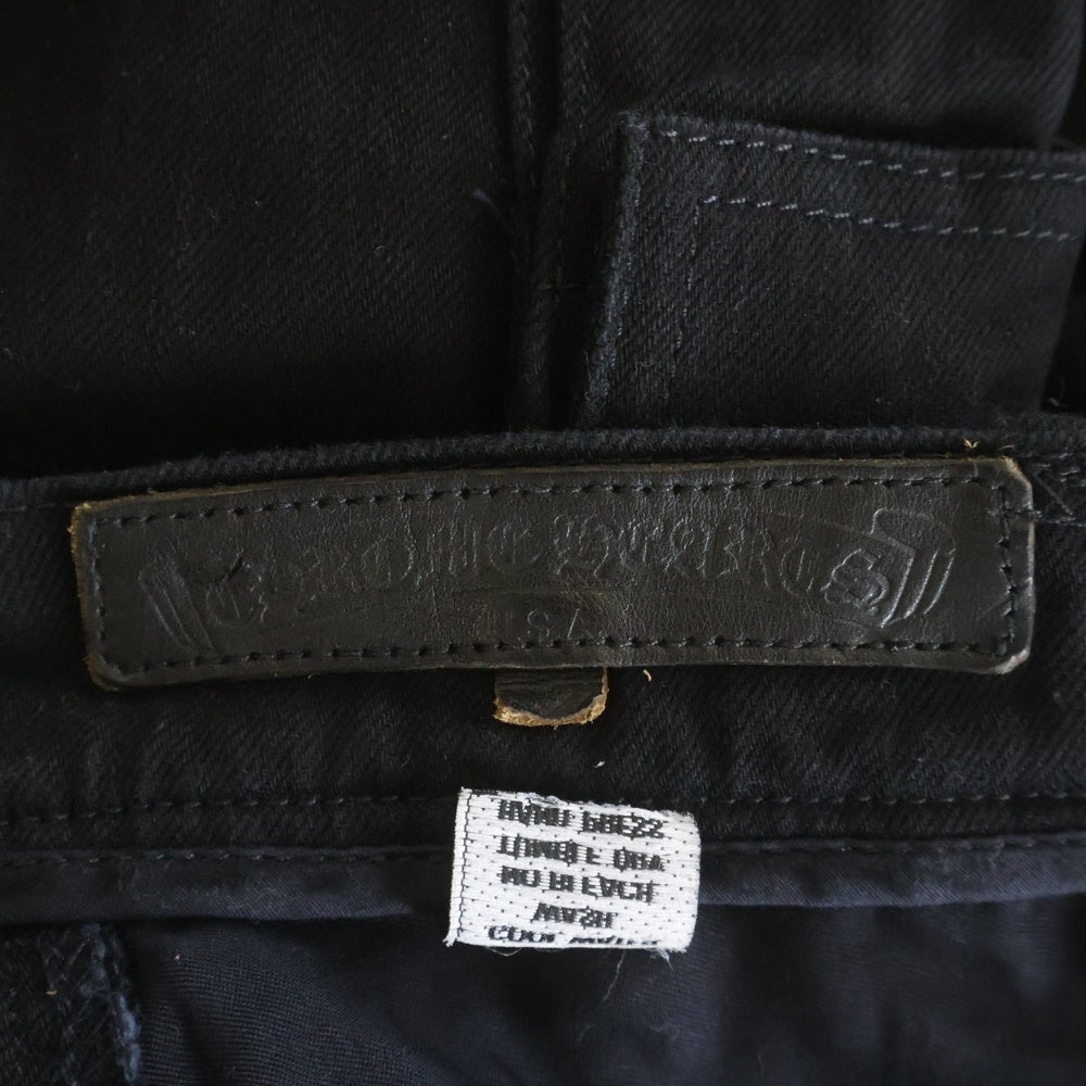 CHROME HEARTS(クロムハーツ) FLEURKNEE FATIGUE PANTS フレアニー ファティーグ カーゴパンツ ブラック/シルバー