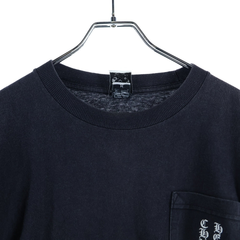 CHROME HEARTS(クロムハーツ) OLD CH L/S T-SHIRT オールド スクロールプリント 長袖Tシャツ ロンT ブラック