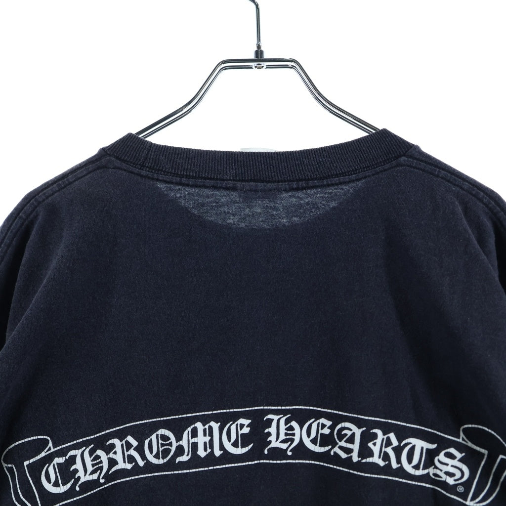 CHROME HEARTS(クロムハーツ) OLD CH L/S T-SHIRT オールド スクロールプリント 長袖Tシャツ ロンT ブラック
