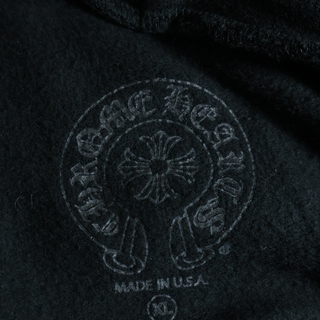 CHROME HEARTS(クロムハーツ) SWTSHRT HD ZIP アームロゴ ジップアップ スウェットパーカー フーディ ブラック