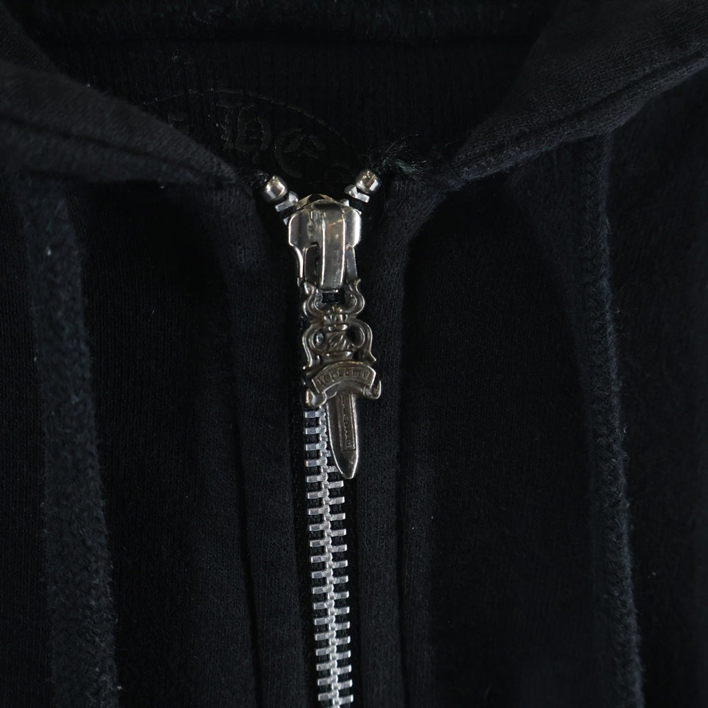 CHROME HEARTS(クロムハーツ) THRML HD ZIP 裏地サーマルジップ バックヴァインダガープリントジップアップパーカー