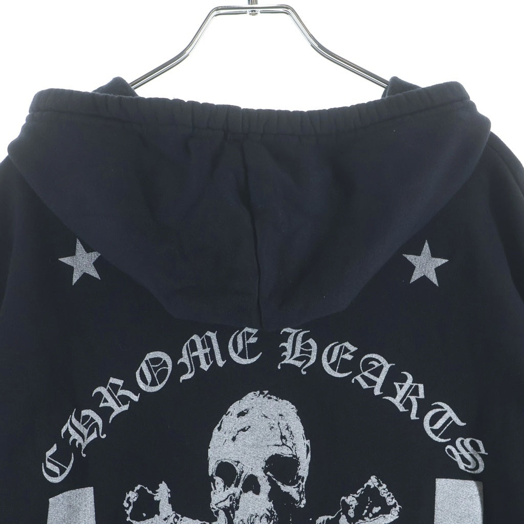 CHROME HEARTS(クロムハーツ) SWTSHRT HD ZIP FOTI フォティバックグリッタープリントジップアップパーカー