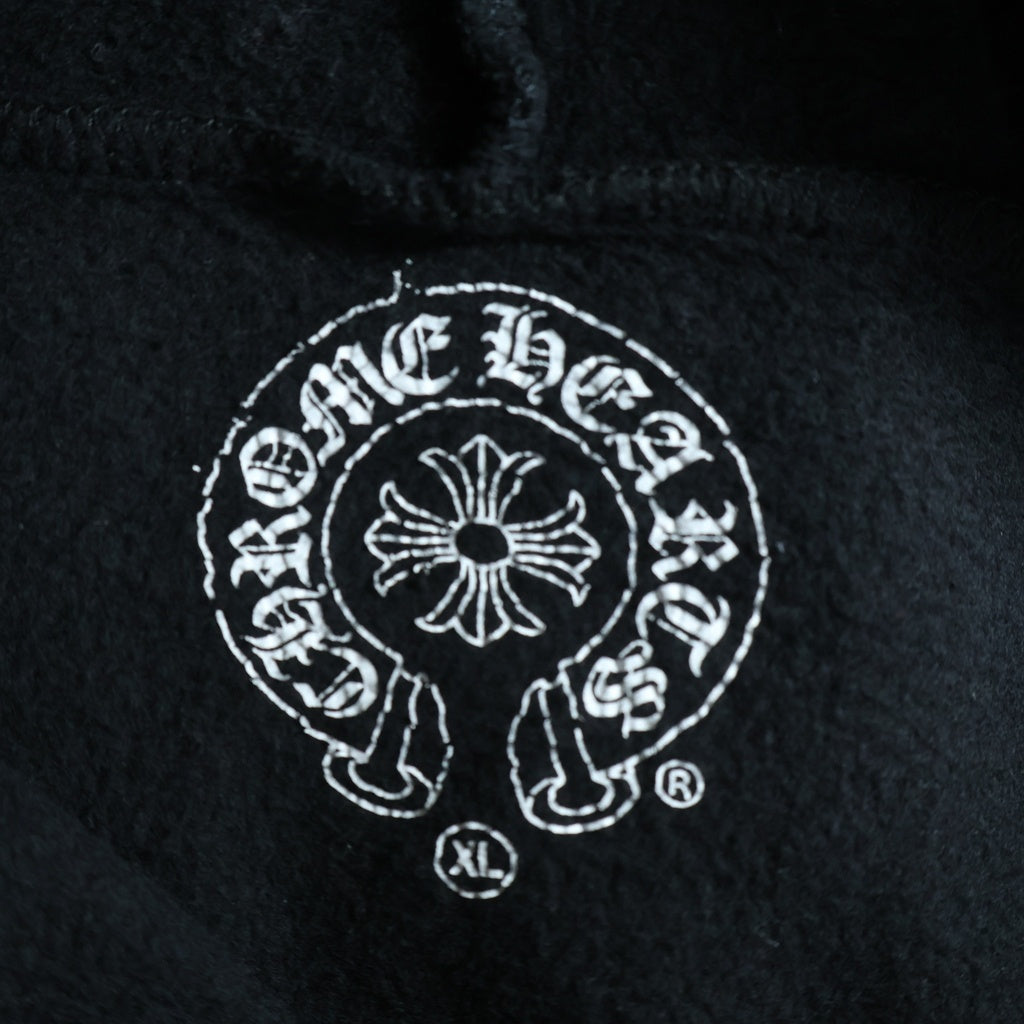 CHROME HEARTS(クロムハーツ) SWTSHRT HD ZIP FOTI フォティバックグリッタープリントジップアップパーカー