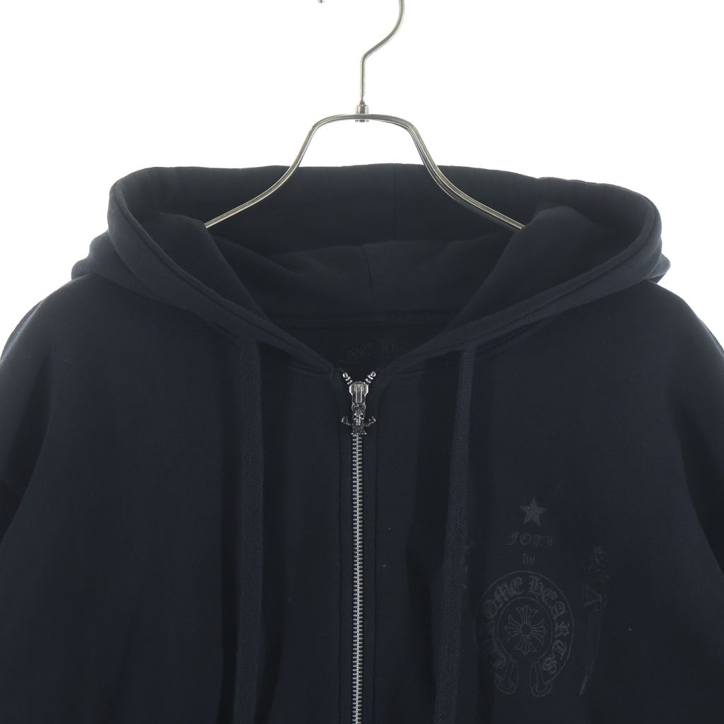 CHROME HEARTS(クロムハーツ) THRML HD ZIP 裏地サーマルジップ バックフォティプリントジップアップパーカー