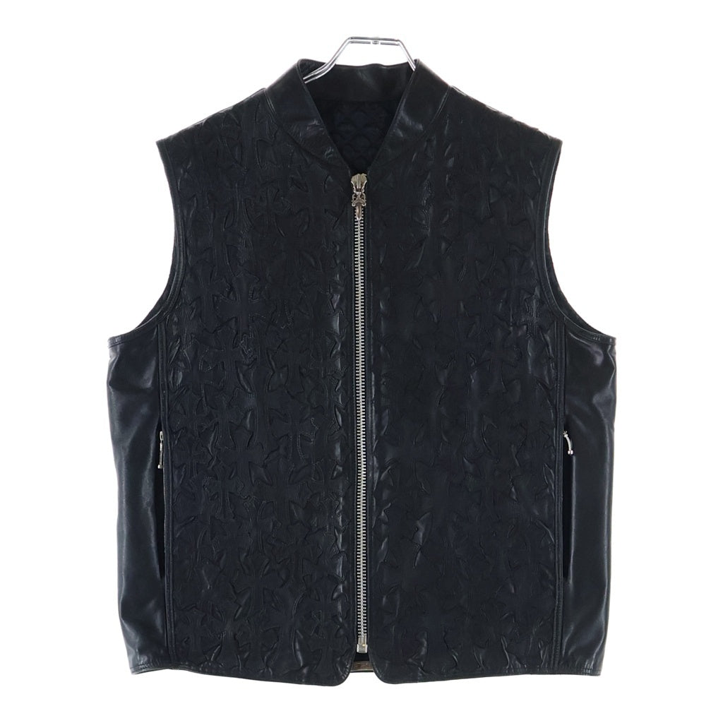 CHROME HEARTS(クロムハーツ) PAPA パパ セメタリークロスパッチレザー