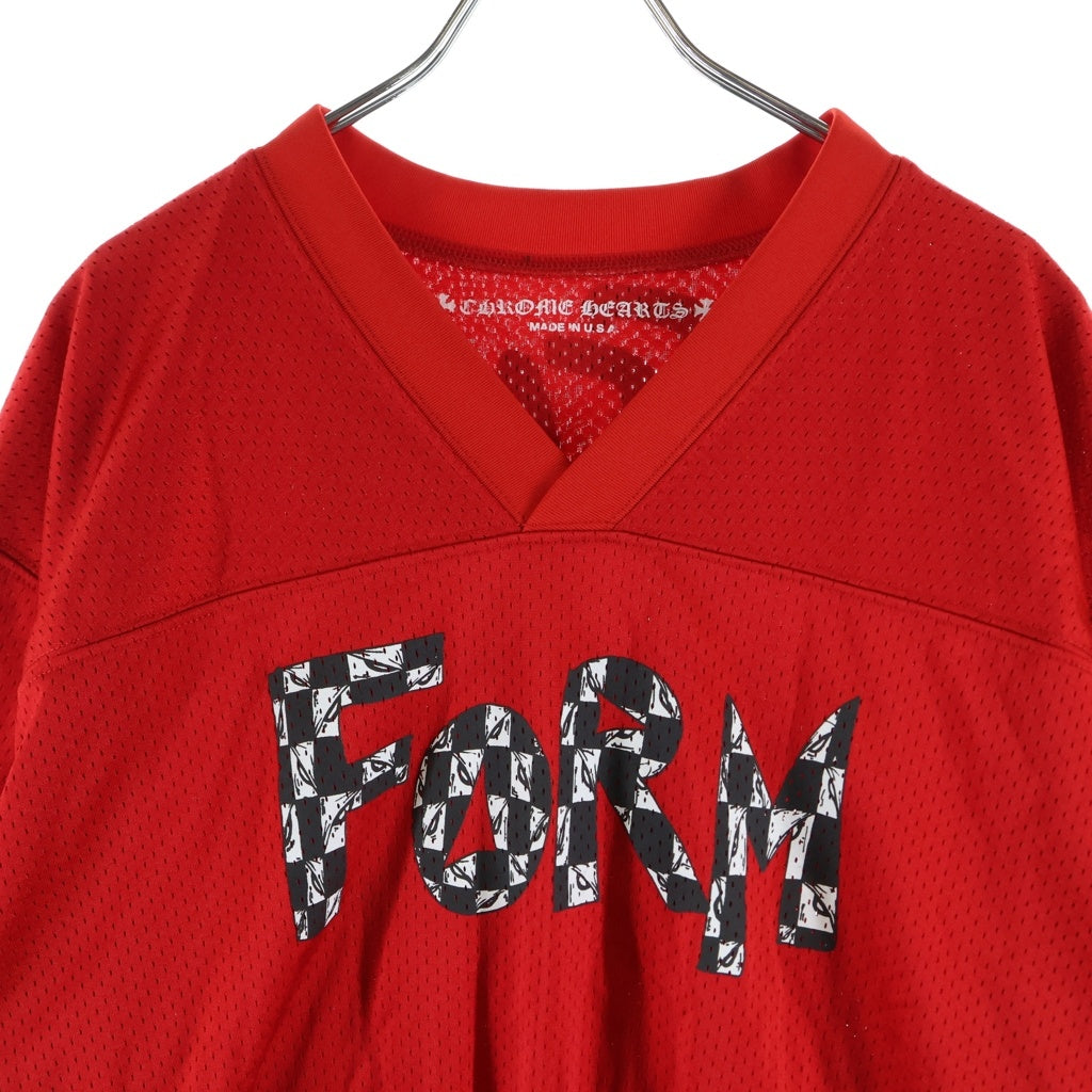 CHROME HEARTS(クロムハーツ) PPO FORM TEAM MESH WARM UP JERSEY TEE MATTY BOYプリントメッシュTシャツ レッド