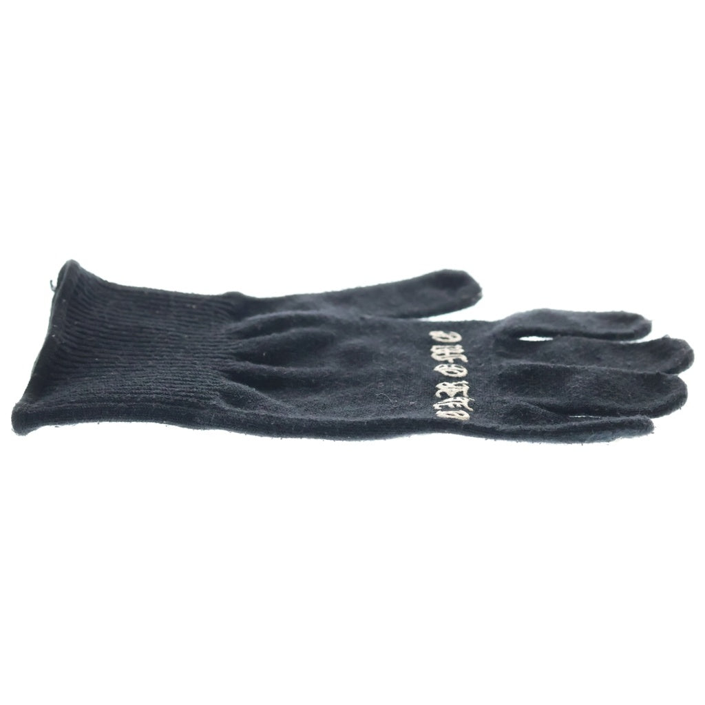 CHROME HEARTS(クロムハーツ) GLOVE ロゴプリント グローブ 手袋 ブラック