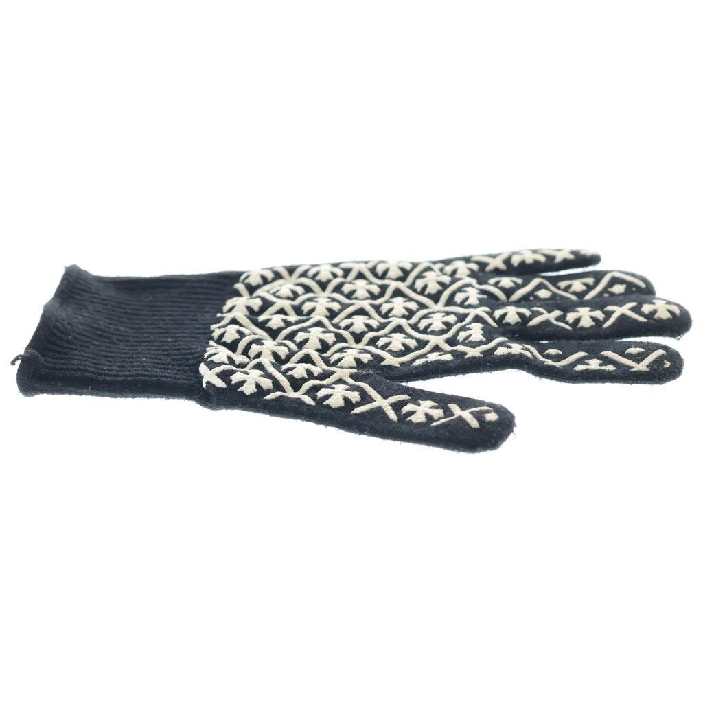 CHROME HEARTS(クロムハーツ) GLOVE ロゴプリント グローブ 手袋 ブラック