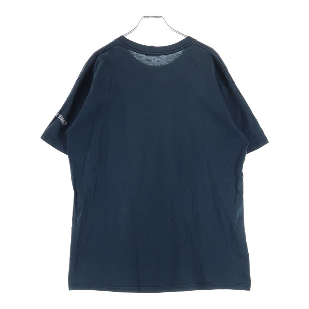 CHROME HEARTS(クロムハーツ) OLD ダブルCHクロス刺繍 半袖ポケットTシャツ カットソー ネイビー