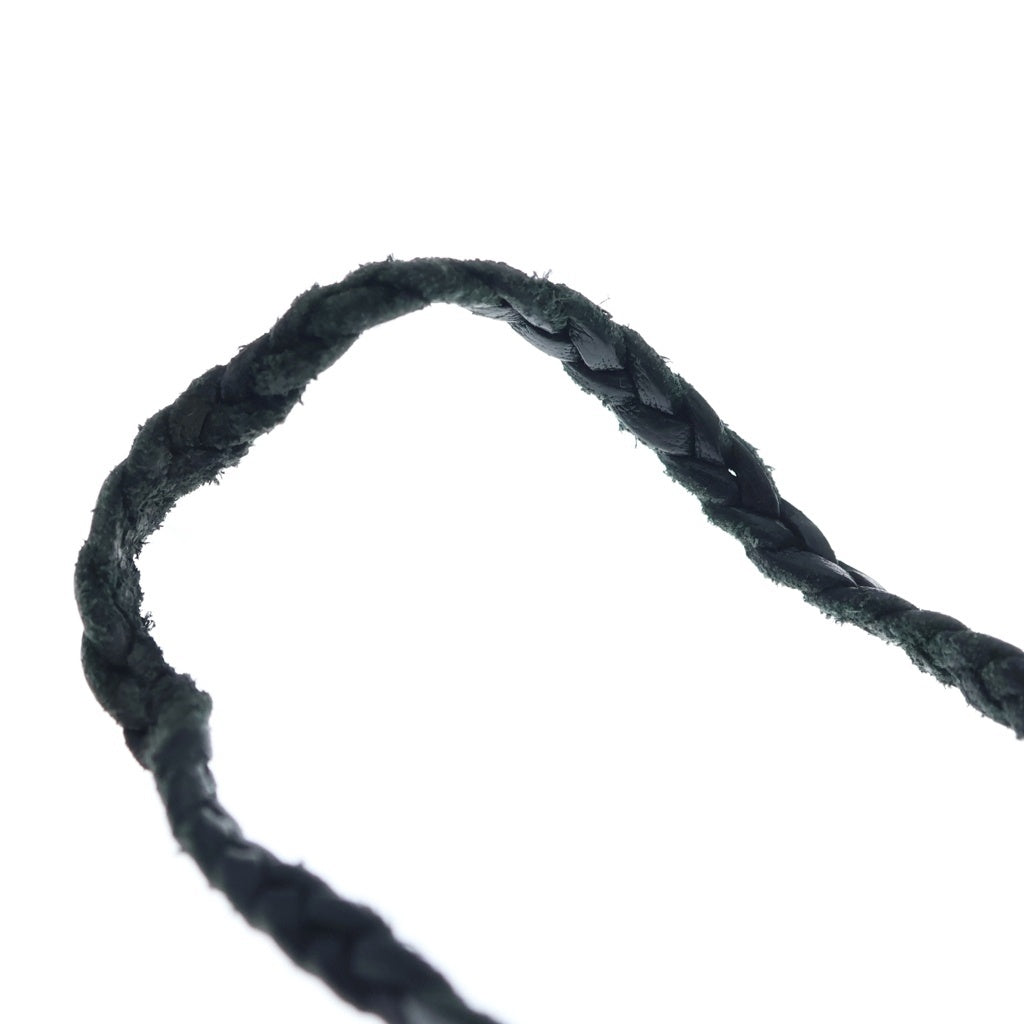 CHROME HEARTS(クロムハーツ) LEATHER BRAID スクロールレザーブレード シルバーネックレス