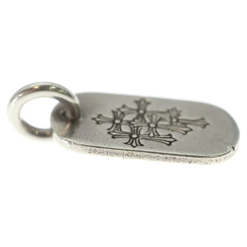 CHROME HEARTS(クロムハーツ) D TAG SML スモールドッグタグ セメタリーエングレイブオールド シルバーネックレストップ