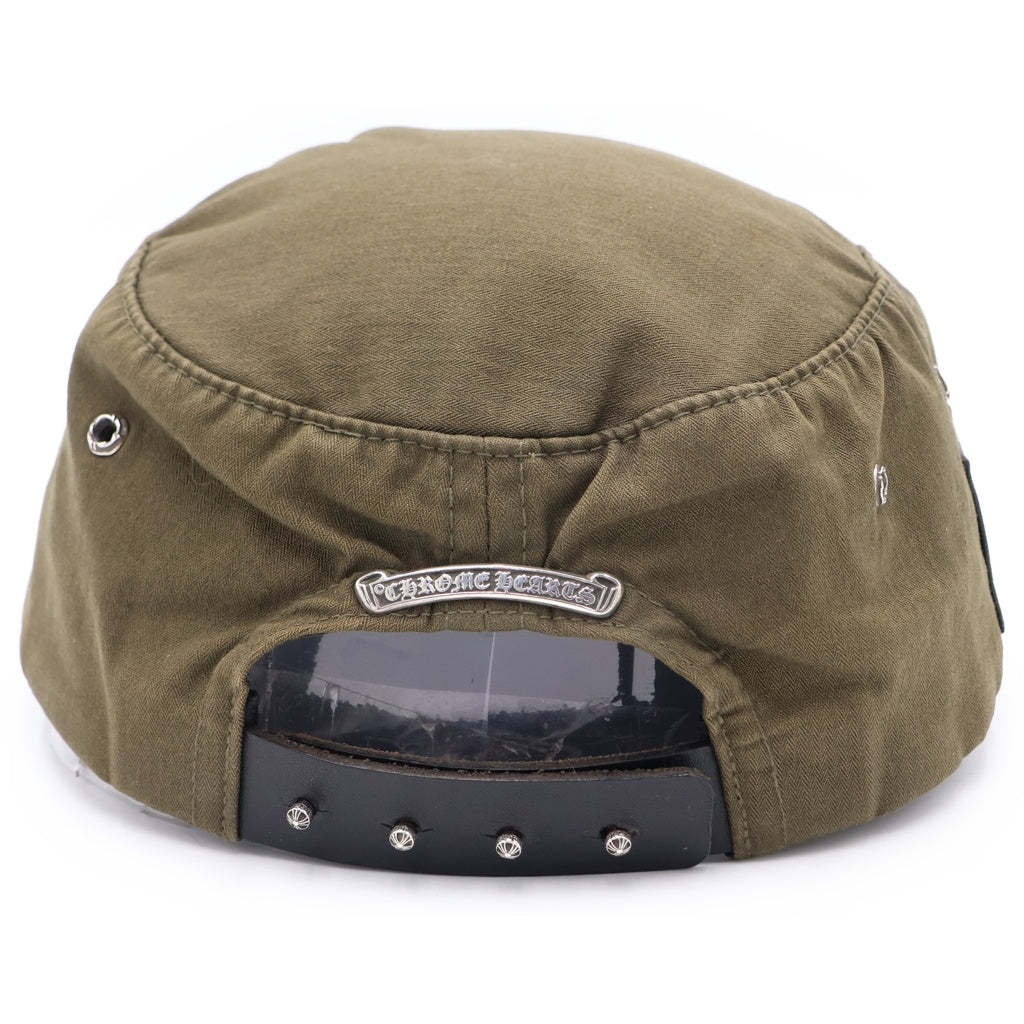 CHROME HEARTS(クロムハーツ) CHプラスパッチ スクロールラベル付き ワークキャップ カーキ