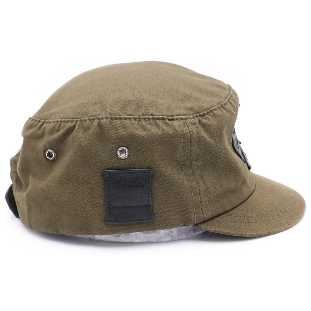CHROME HEARTS(クロムハーツ) CHプラスパッチ スクロールラベル付き ワークキャップ カーキ