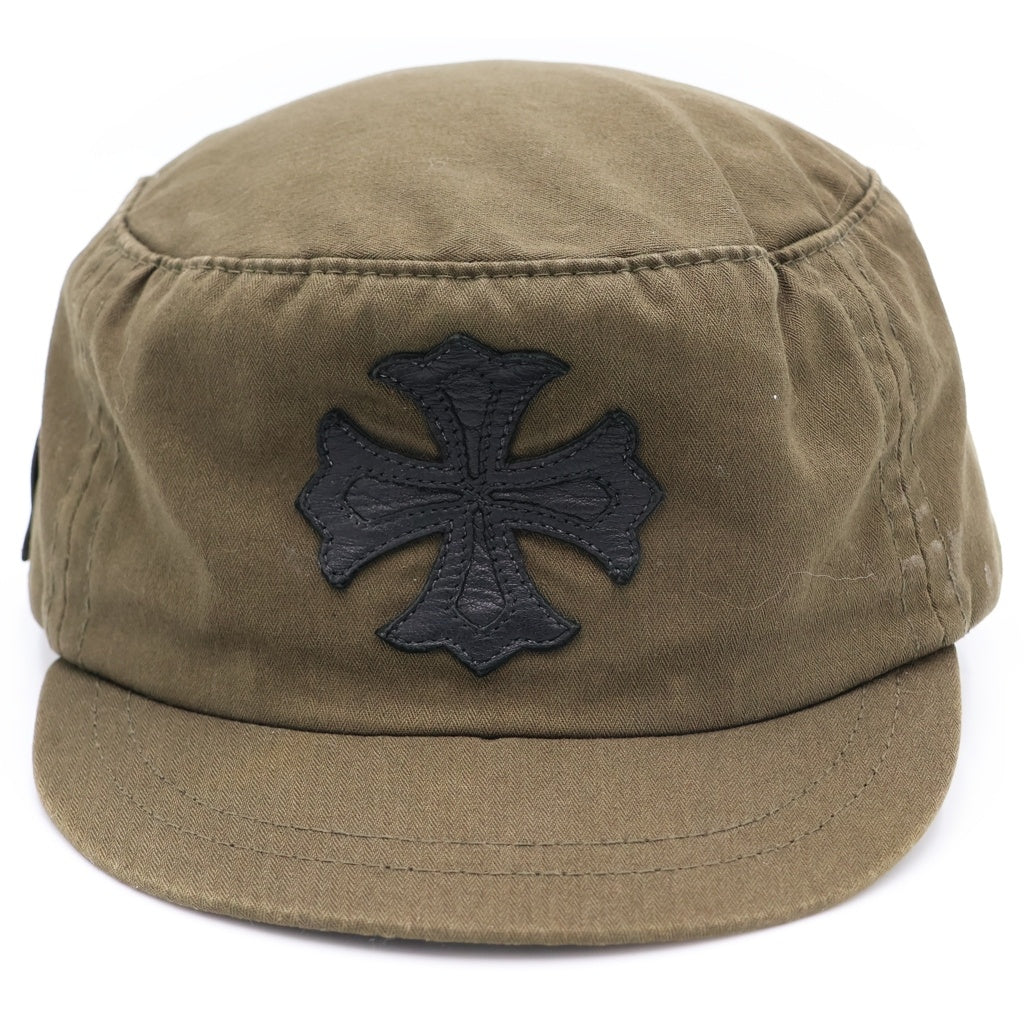 CHROME HEARTS(クロムハーツ) CHプラスパッチ スクロールラベル付き ワークキャップ カーキ
