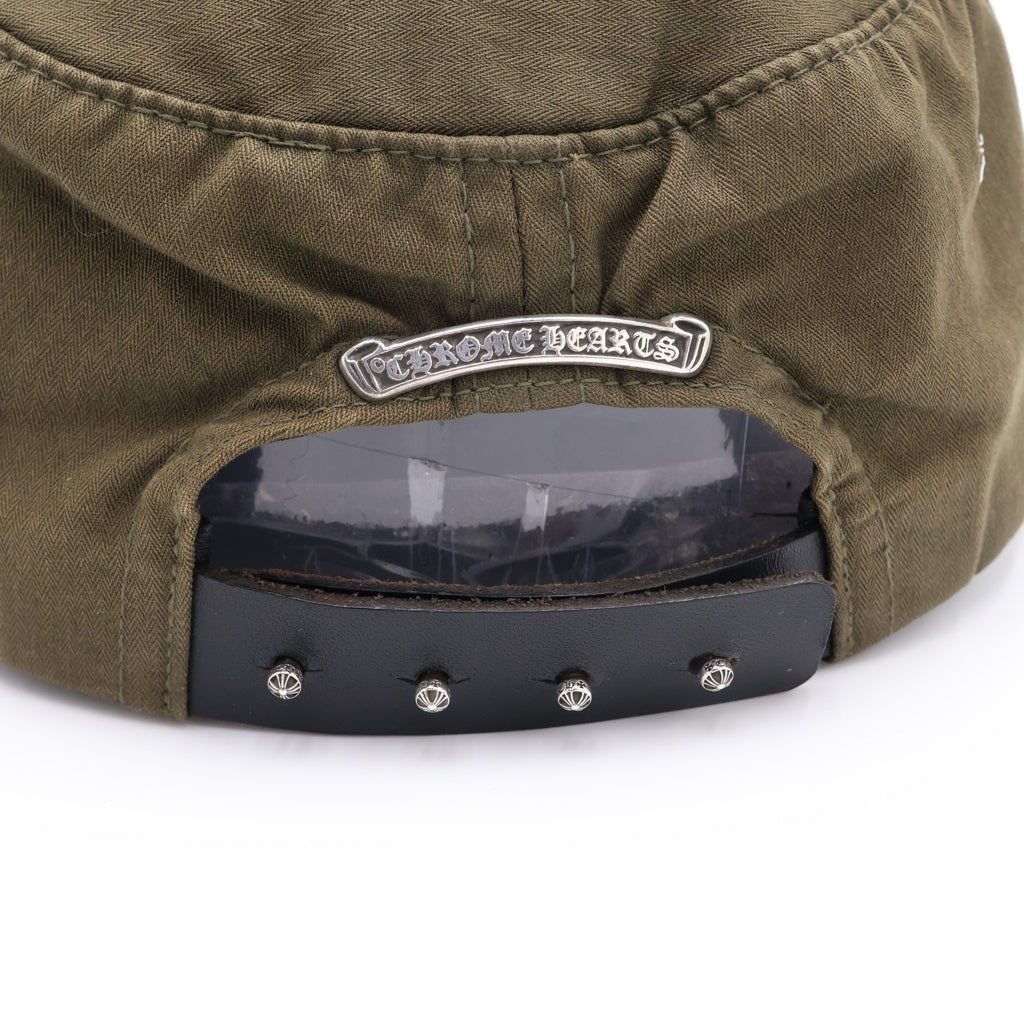 CHROME HEARTS(クロムハーツ) CHプラスパッチ スクロールラベル付き ワークキャップ カーキ