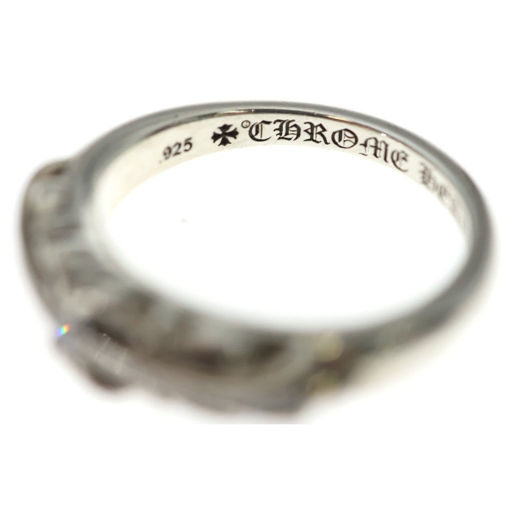 CHROME HEARTS(クロムハーツ) BABY CLSC P D ベイビークラシックフローラルクロス PAVEダイヤ シルバーリング