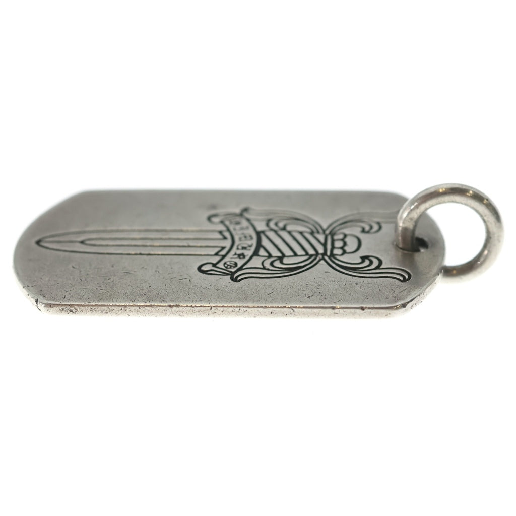 CHROME HEARTS(クロムハーツ) ×氷室京介 ラージドッグタグ ダガーシルバーネックレストップ