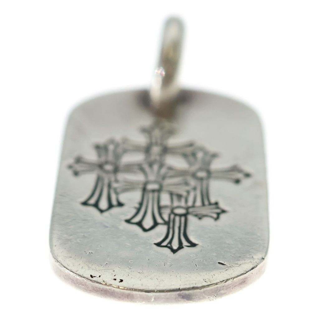 CHROME HEARTS(クロムハーツ) D TAG SML スモールドッグタグ セメタリーエングレイブオールド シルバーネックレストップ