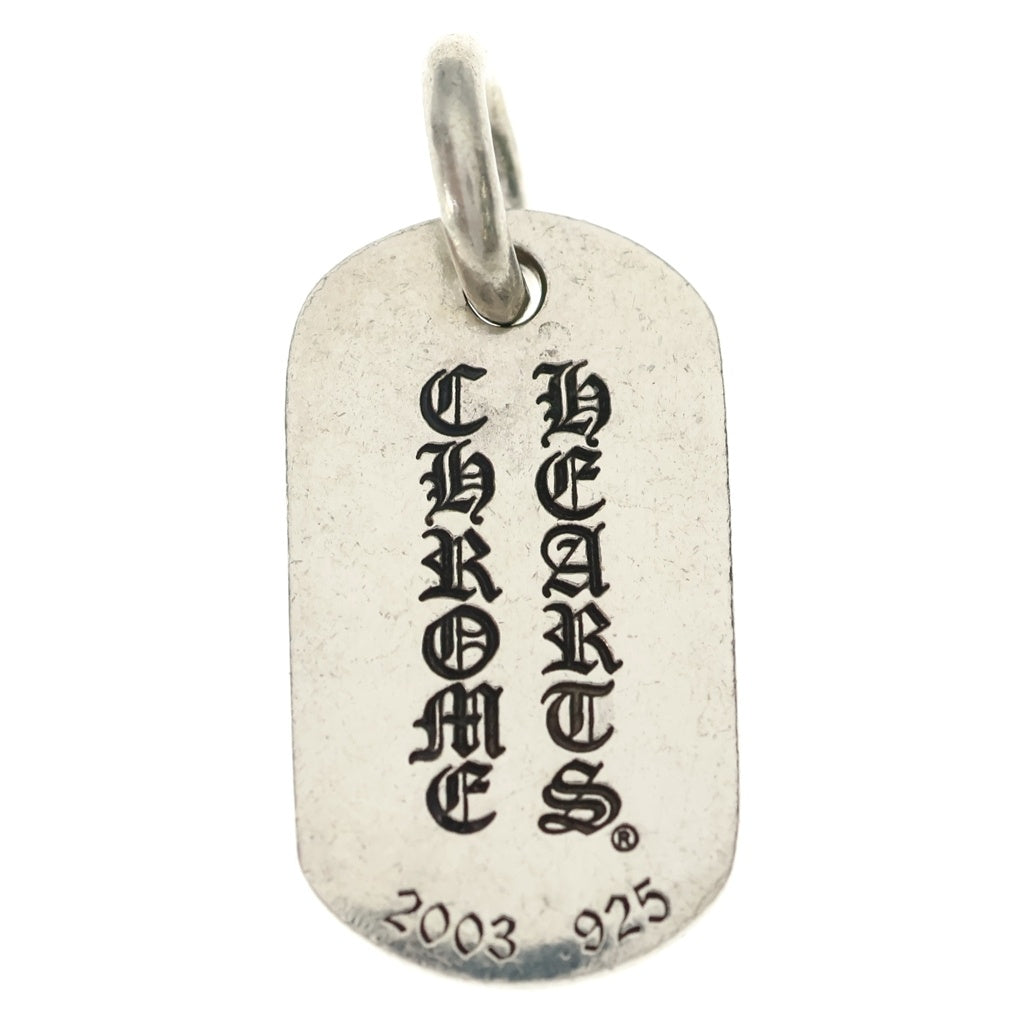CHROME HEARTS(クロムハーツ) ×氷室京介 ドッグタグ イニシャルシルバーネックレストップ