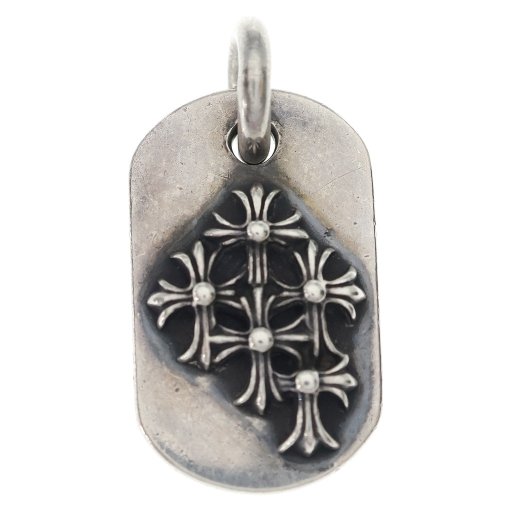 CHROME HEARTS(クロムハーツ) RAISED DOGTAG レイズドドッグタグ チャーム シルバーネックレストップ