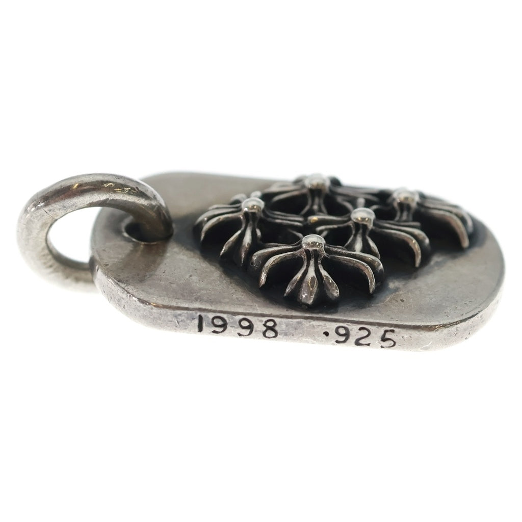 CHROME HEARTS(クロムハーツ) RAISED DOGTAG レイズドドッグタグ チャーム シルバーネックレストップ