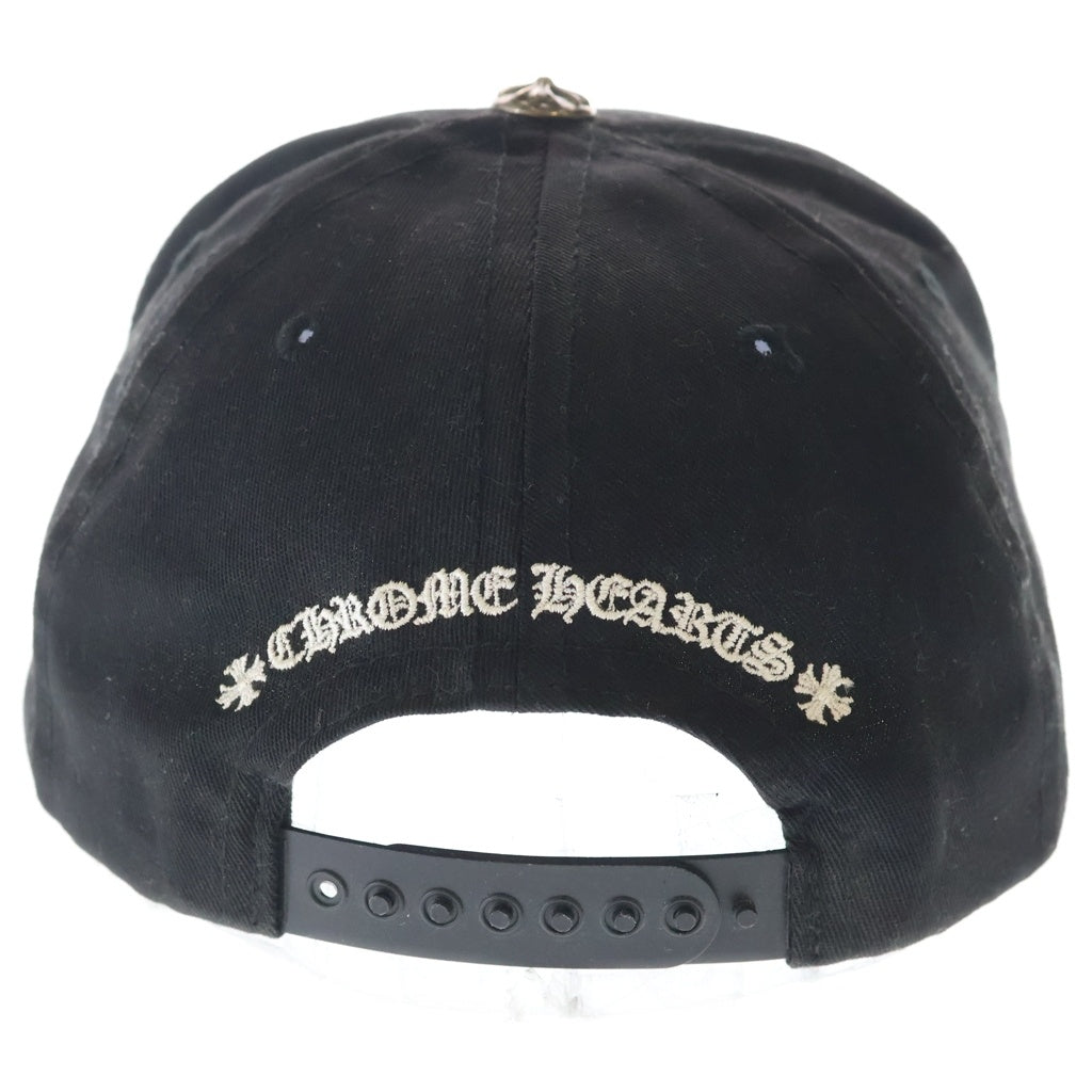 CHROME HEARTS(クロムハーツ) CH HAT CHロゴ刺繍ベースボールキャップ ブラック/シルバー