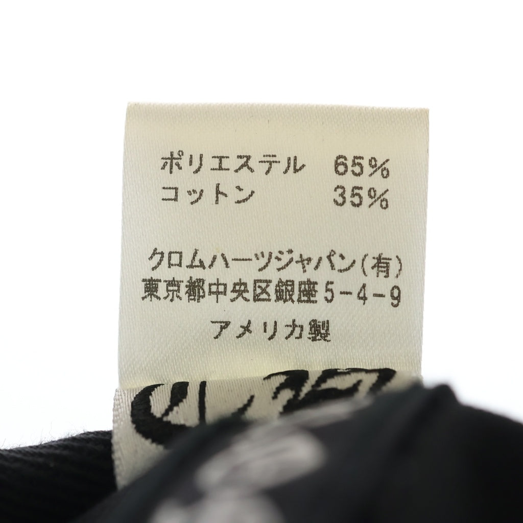 CHROME HEARTS(クロムハーツ) CH HAT CHロゴ刺繍ベースボールキャップ ブラック/シルバー