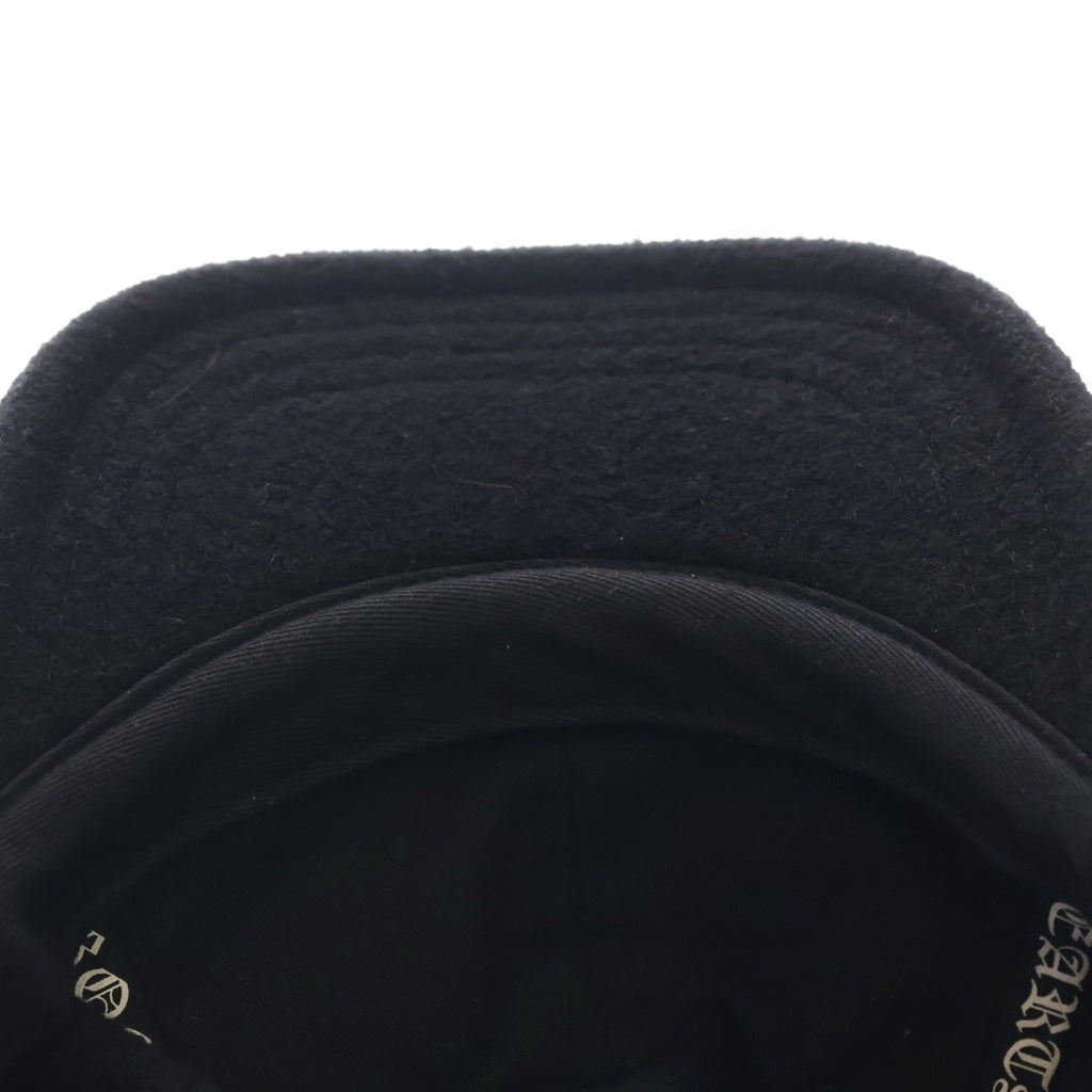 CHROME HEARTS(クロムハーツ) セメタリークロスパッチベースボールウールキャップ 帽子 ブラック