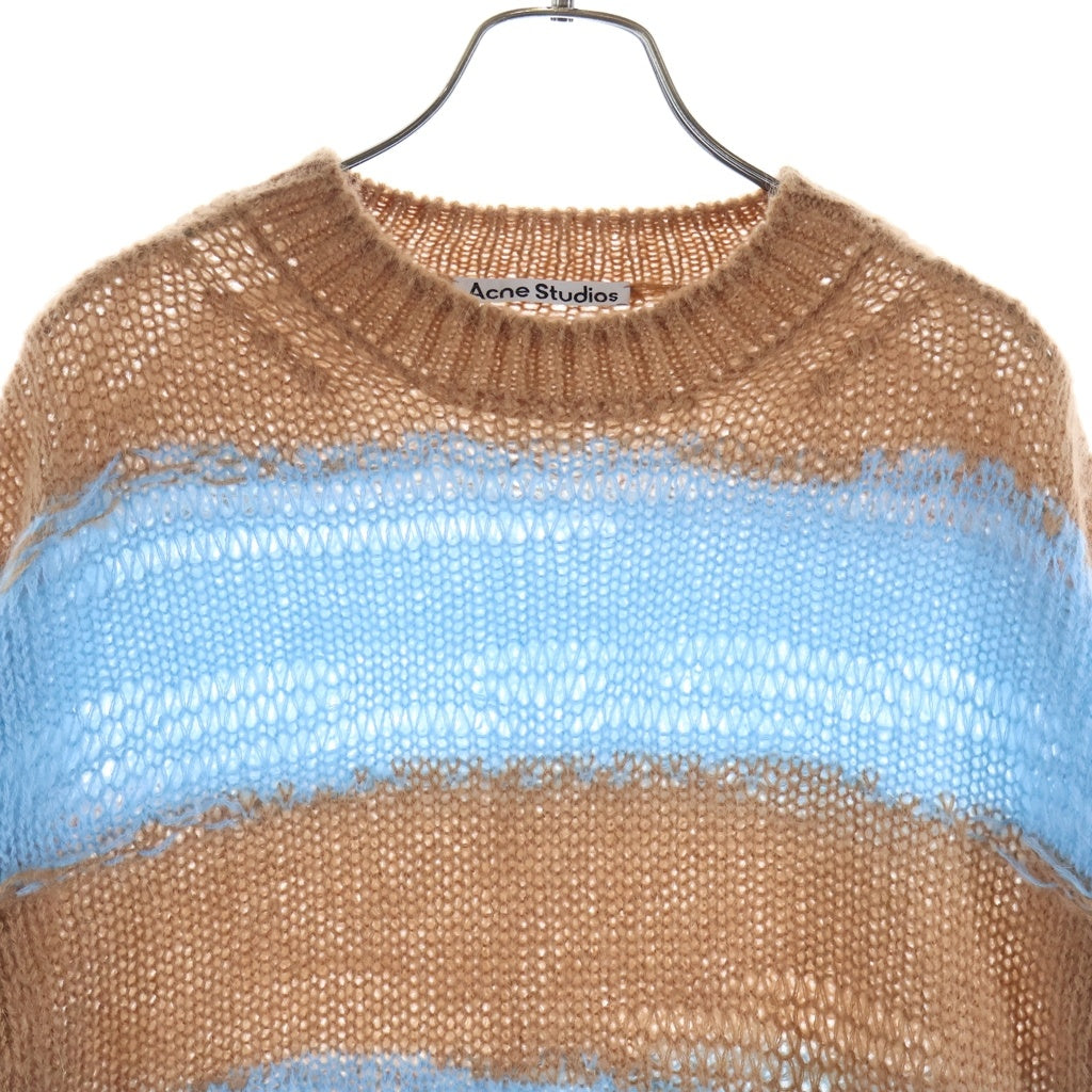 Acne Studios(アクネ ストゥディオズ) 21AW DAMAGE BORDER CREWNECK NECK FN-WN-KNIT000347 ダメージ加工ボーダークルーネックニット セーター