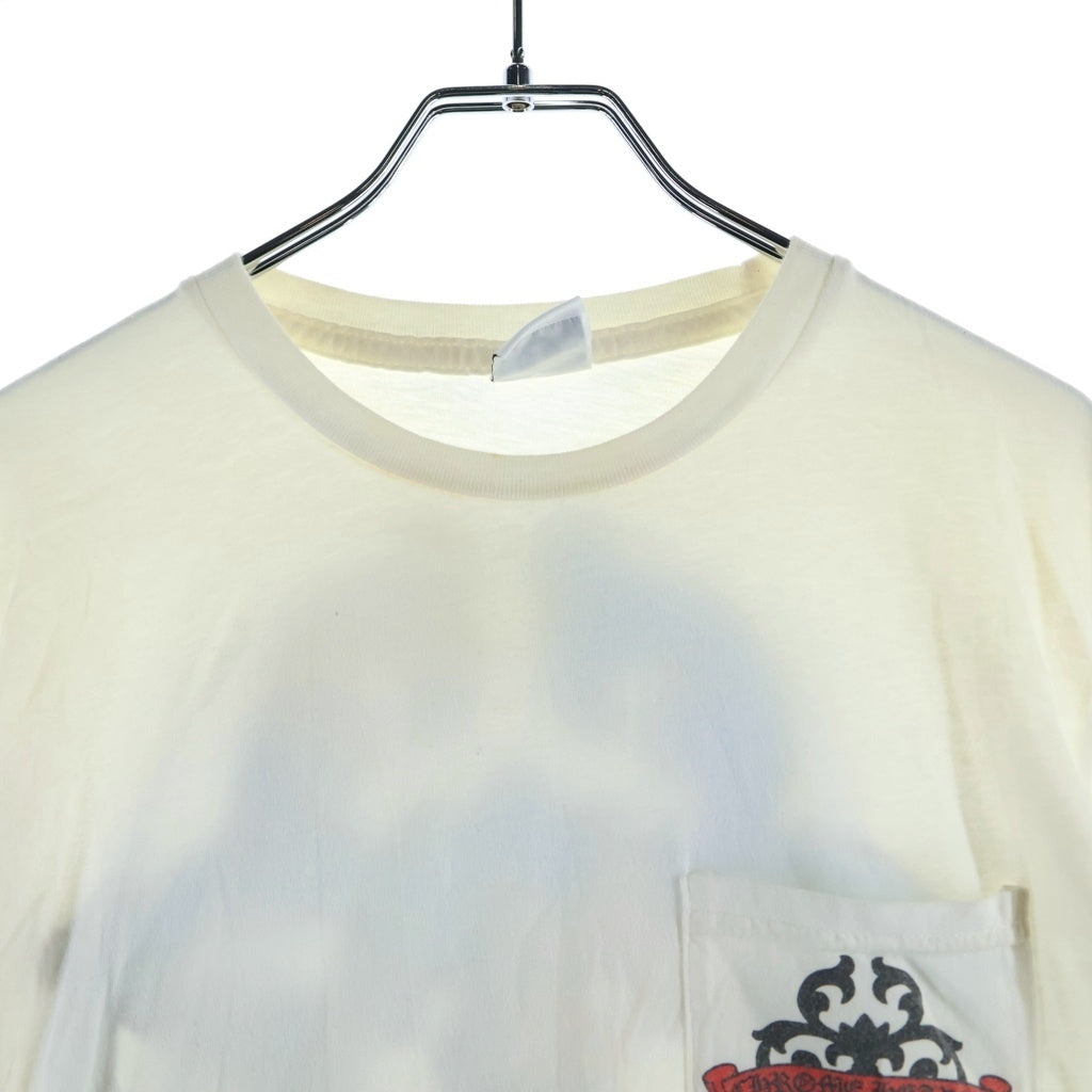 CHROME HEARTS(クロムハーツ) 10TH anniversary AOYAMA DAGGER S/S TEE 青山10周年限定 バックダガーロゴプリント 半袖Tシャツ ホワイト