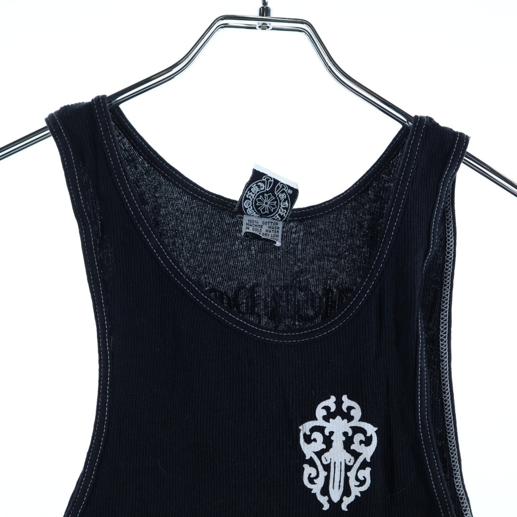 CHROME HEARTS(クロムハーツ) ヴァインダガー タンクトップ ノースリーブ FUCK YOU ホースシュー 東京限定 ブラック
