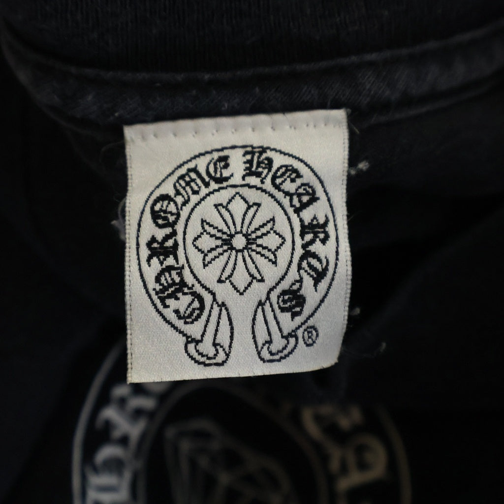 CHROME HEARTS(クロムハーツ) OLD L S 1 オールドモデルダイヤモンドCH バック プリント 長袖ロングTシャツ ブラック