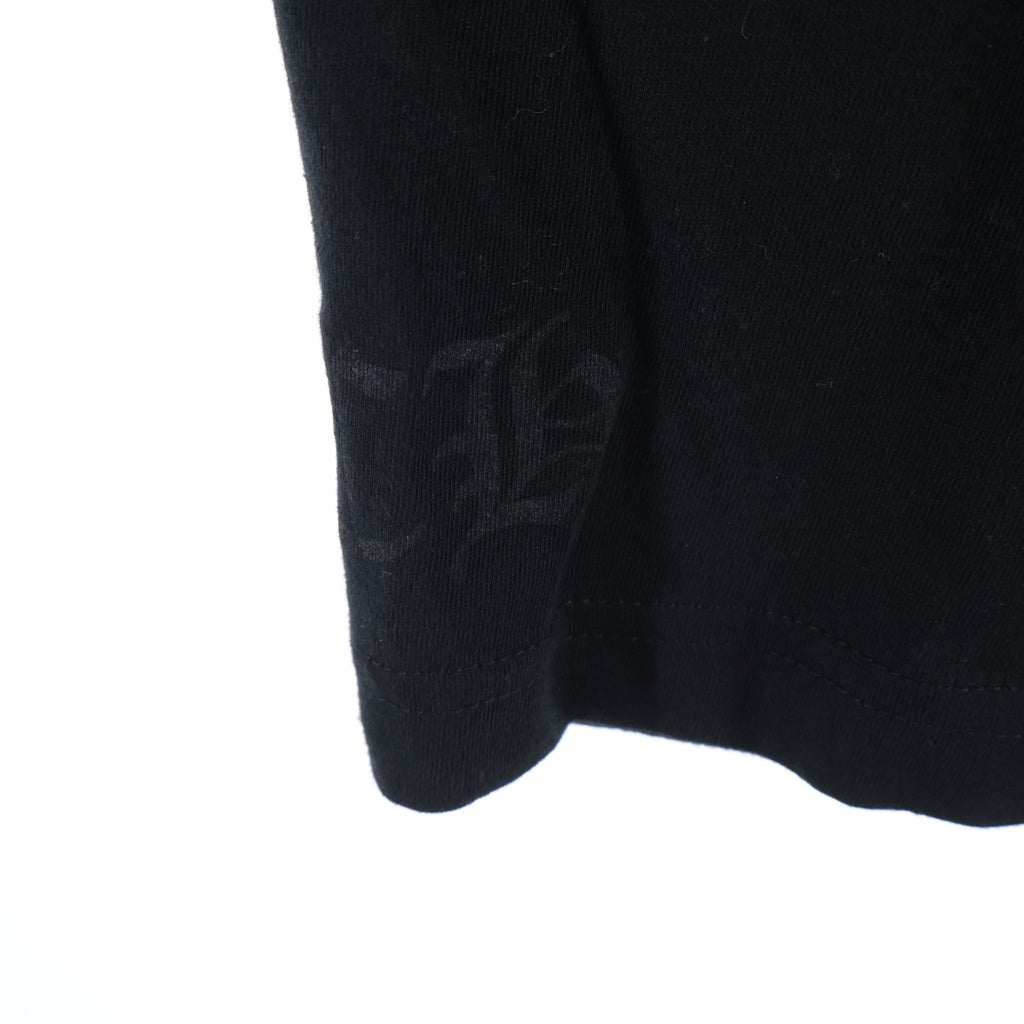 CHROME HEARTS(クロムハーツ) CH T-SHRT/1 ネックロゴプリントTシャツ カットソー ブラック/ブルー