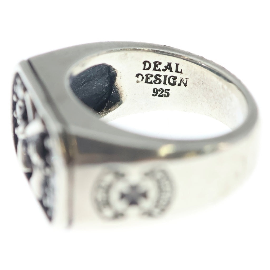 DEAL DESIGN(ディールデザイン) ボルバーガンスクエアジルコニア付きリング シルバー レディース