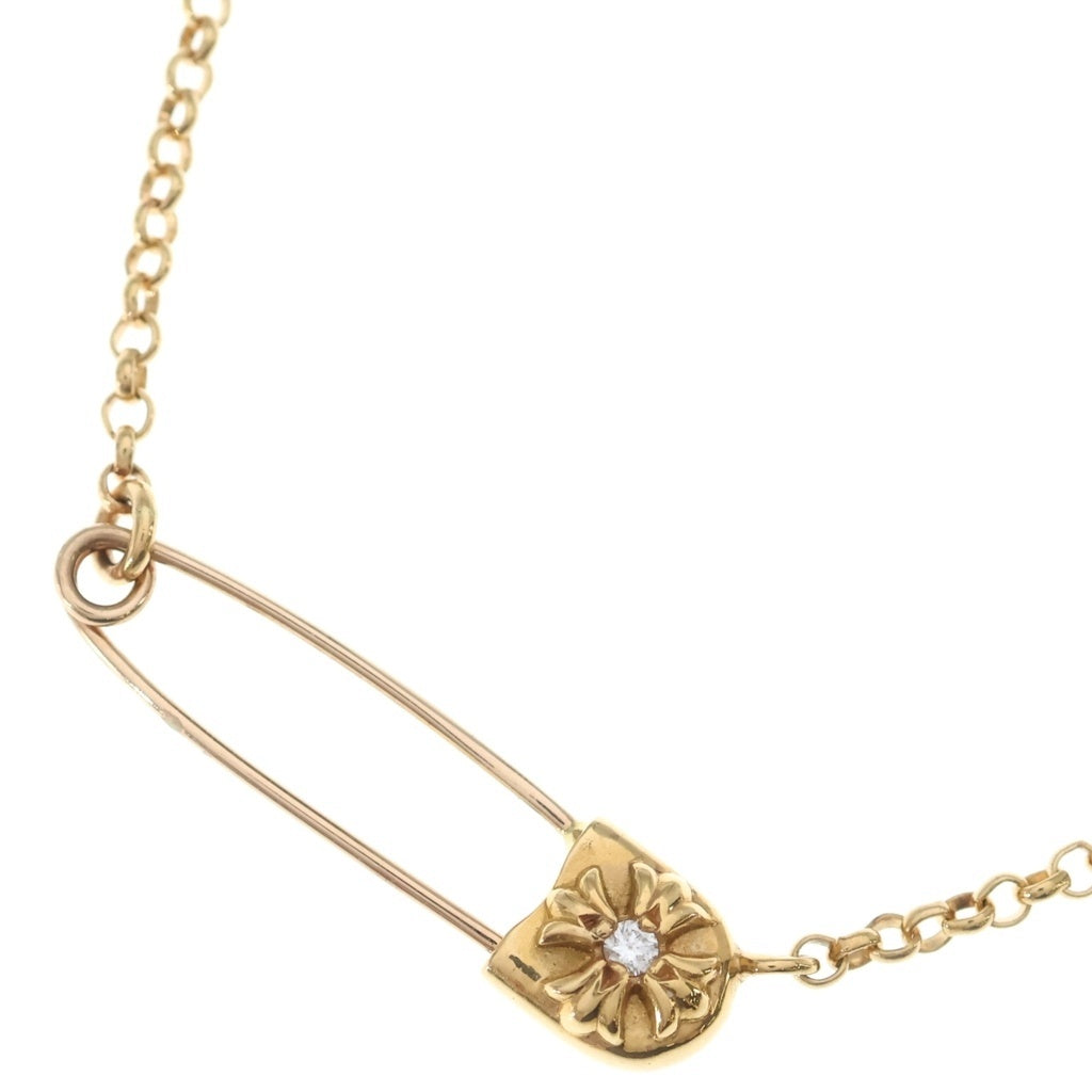 CHROME HEARTS(クロムハーツ) 22K SAFETY PIN NECKLACE 1DIA