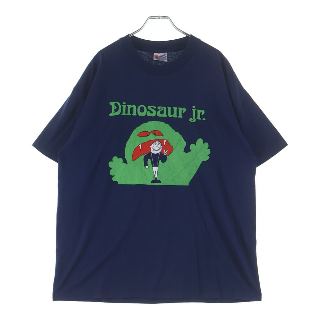 VINTAGE(ヴィンテージ) 90s DINOSAUR Jr MONSTER NAVY フロントプリント半袖Tシャツ カットソー ネイビー