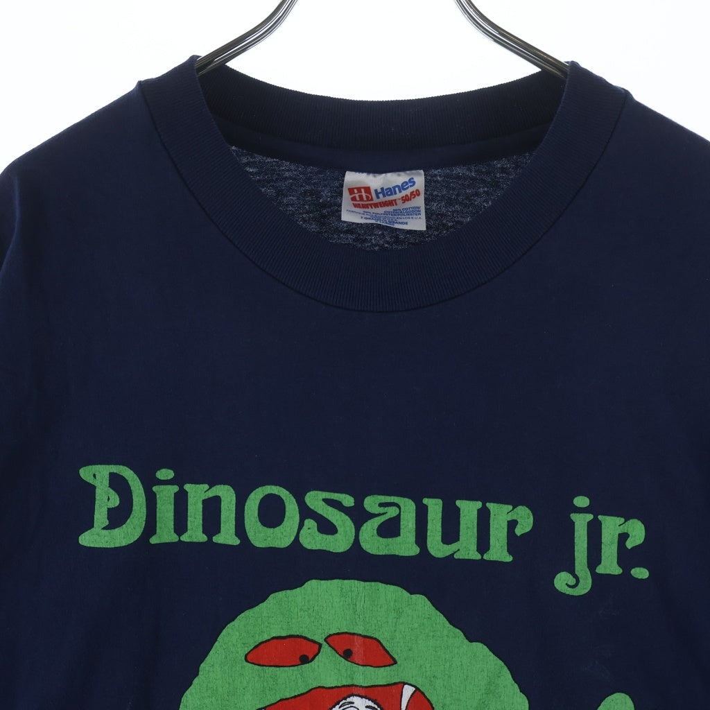 VINTAGE(ヴィンテージ) 90s DINOSAUR Jr MONSTER NAVY フロントプリント半袖Tシャツ カットソー ネイビー