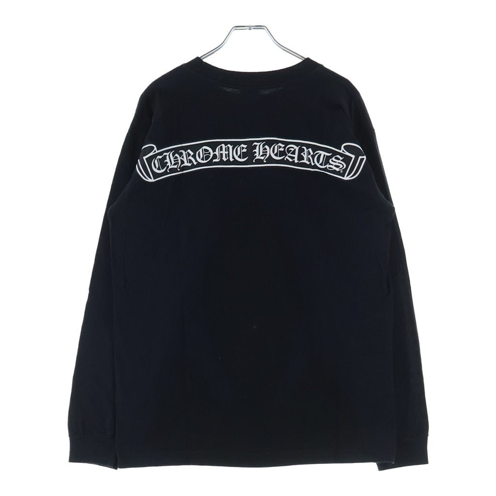 CHROME HEARTS(クロムハーツ) OLD CH L/S T-SHIRT オールド バックスクロールプリント アーム総柄 長袖Tシャツ ロンT ブラック