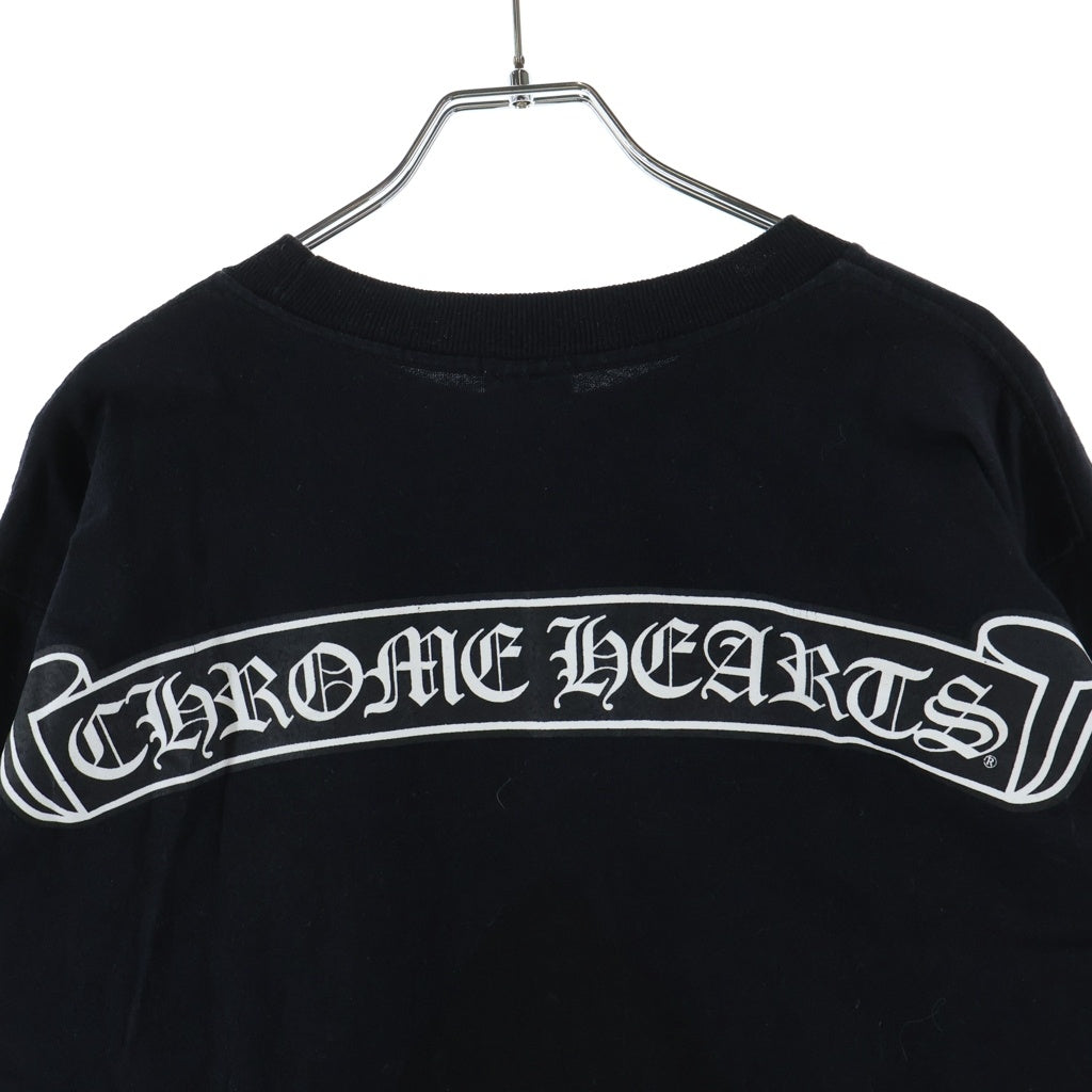 CHROME HEARTS(クロムハーツ) OLD CH L/S T-SHIRT オールド バックスクロールプリント アーム総柄 長袖Tシャツ ロンT ブラック