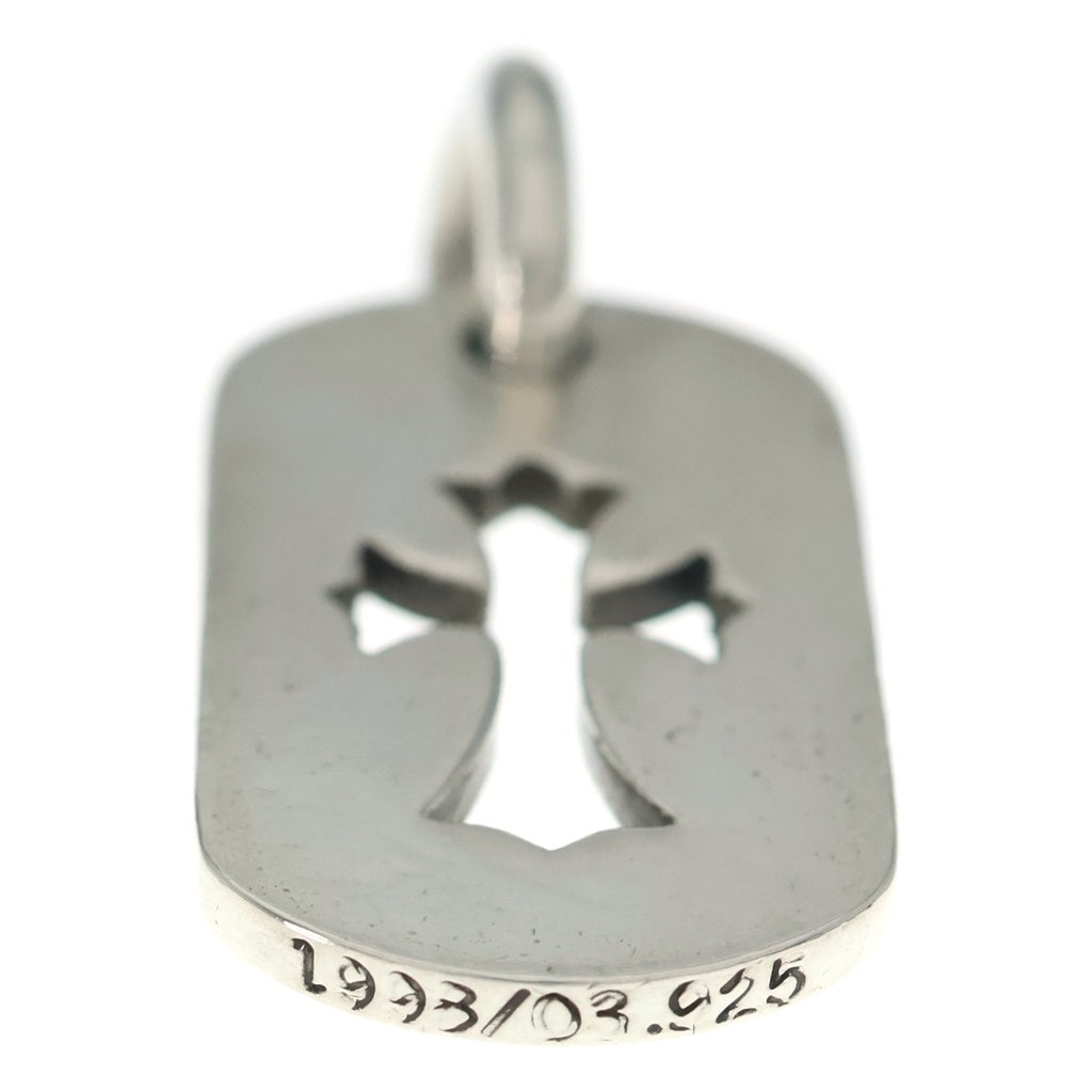CHROME HEARTS(クロムハーツ) D TAG SML CO CRS カットアウトクロスドッグタグ スモール ペンダントトップ シルバー BCA242