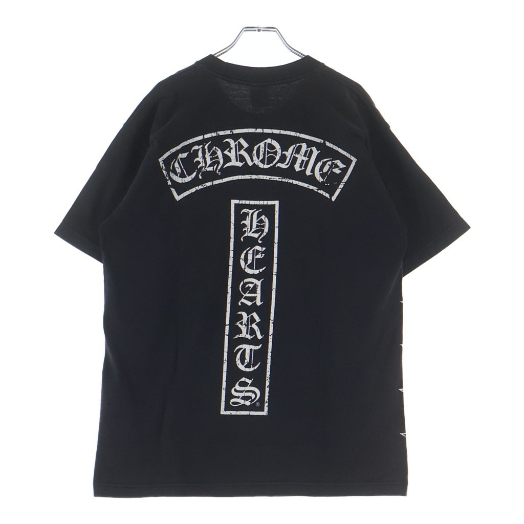 CHROME HEARTS(クロムハーツ) T-BAR STAR LOGO ティーバー スタ ロゴプリント 半袖Tシャツ カットソー ブラック