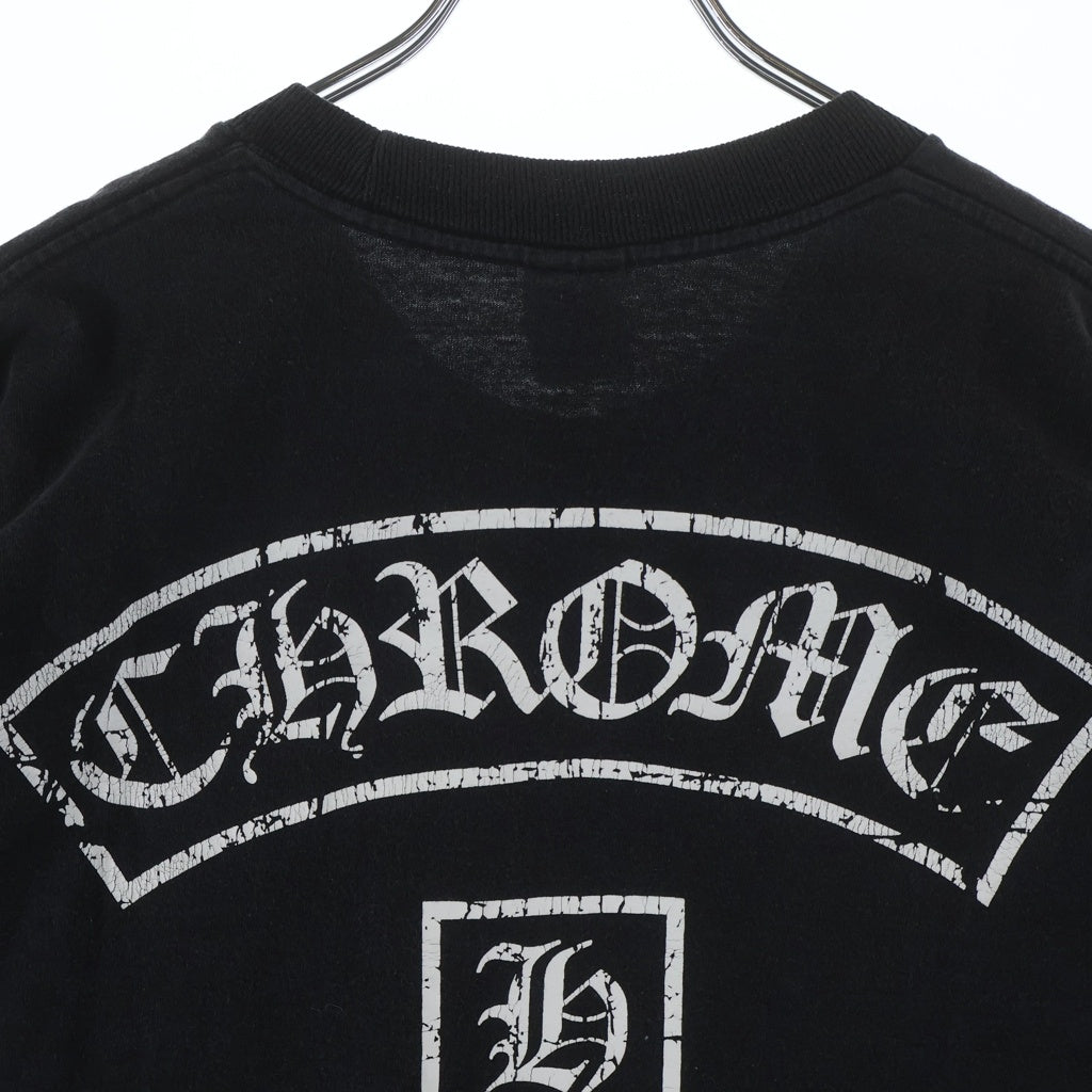 CHROME HEARTS(クロムハーツ) T-BAR STAR LOGO ティーバー スタ ロゴプリント 半袖Tシャツ カットソー ブラック