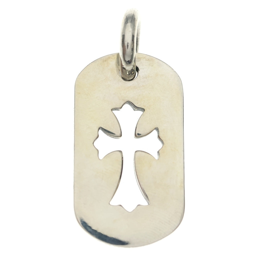 CHROME HEARTS(クロムハーツ) D TAG SML CO CRS カットアウトクロスドッグタグ スモール ペンダントトップ シルバー BCA242