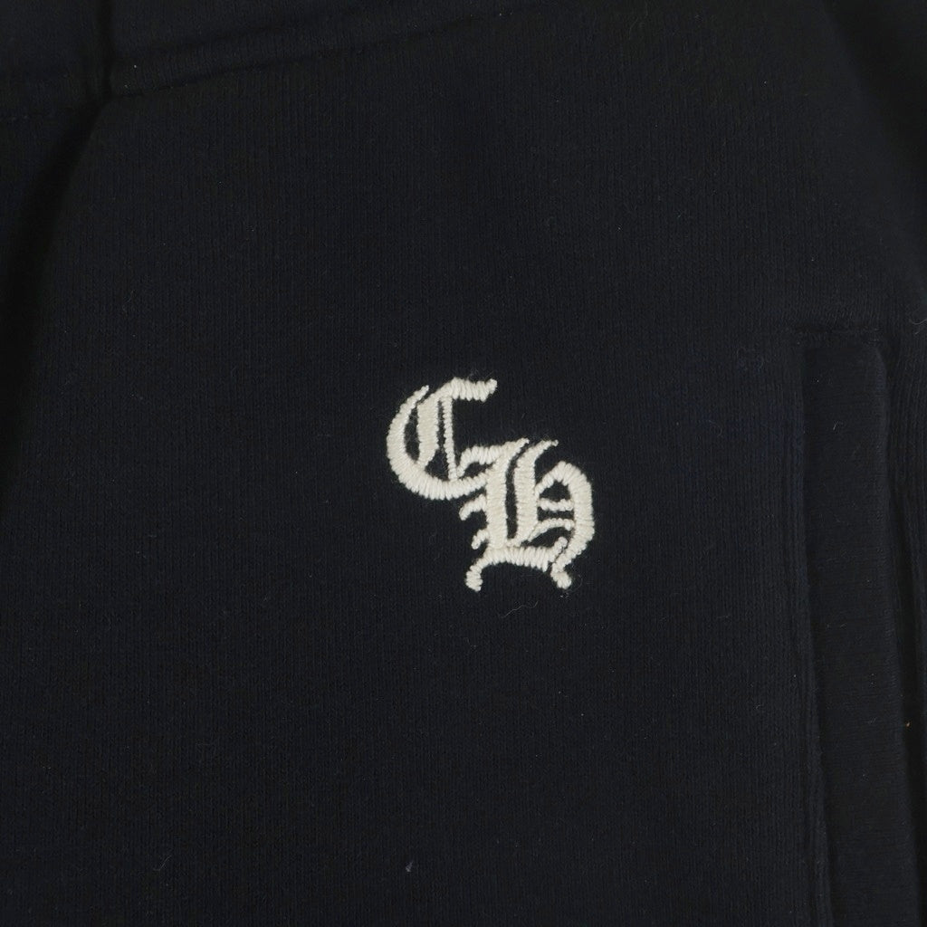 CHROME HEARTS(クロムハーツ) Y NOT SLO RIDE ロゴ刺繍スウェットハーフパンツ ブラック