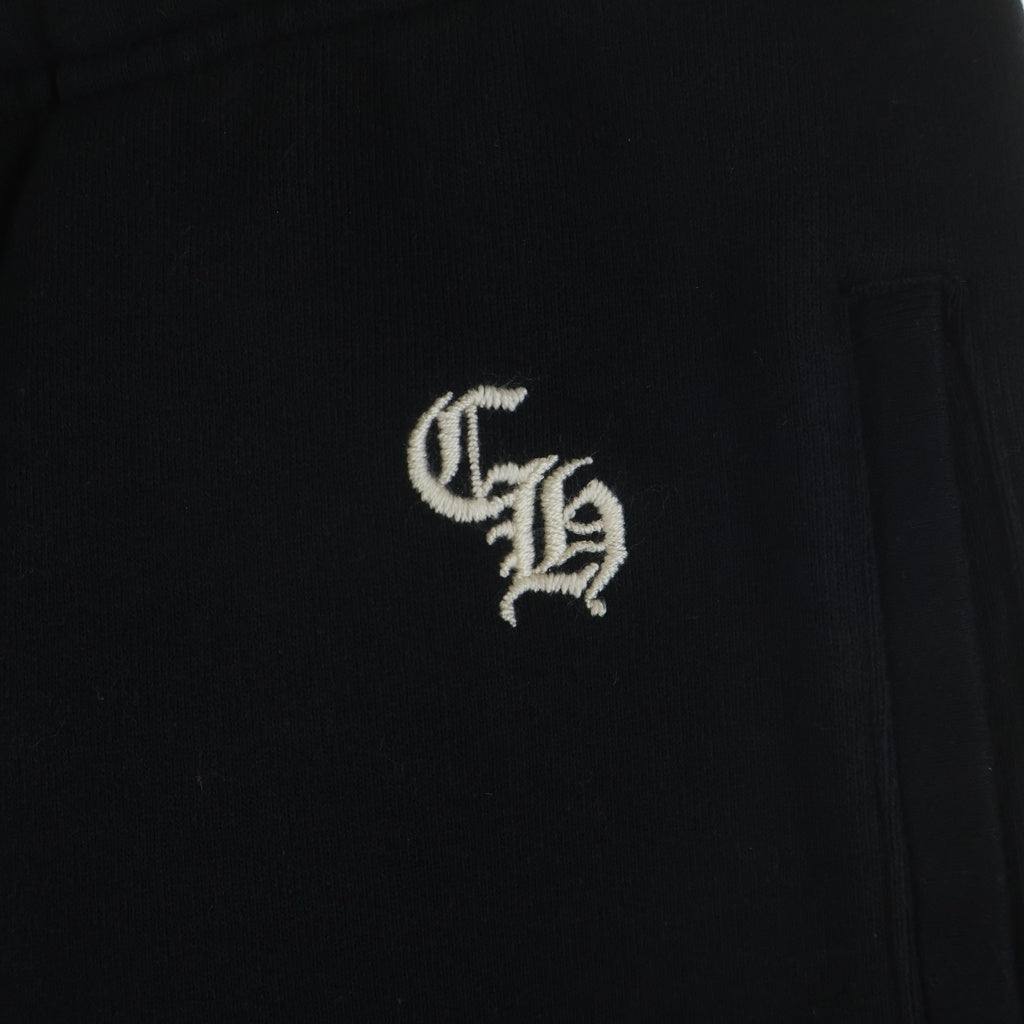 CHROME HEARTS(クロムハーツ) Y NOT SLO RIDE ロゴ刺繍スウェットハーフパンツ ブラック