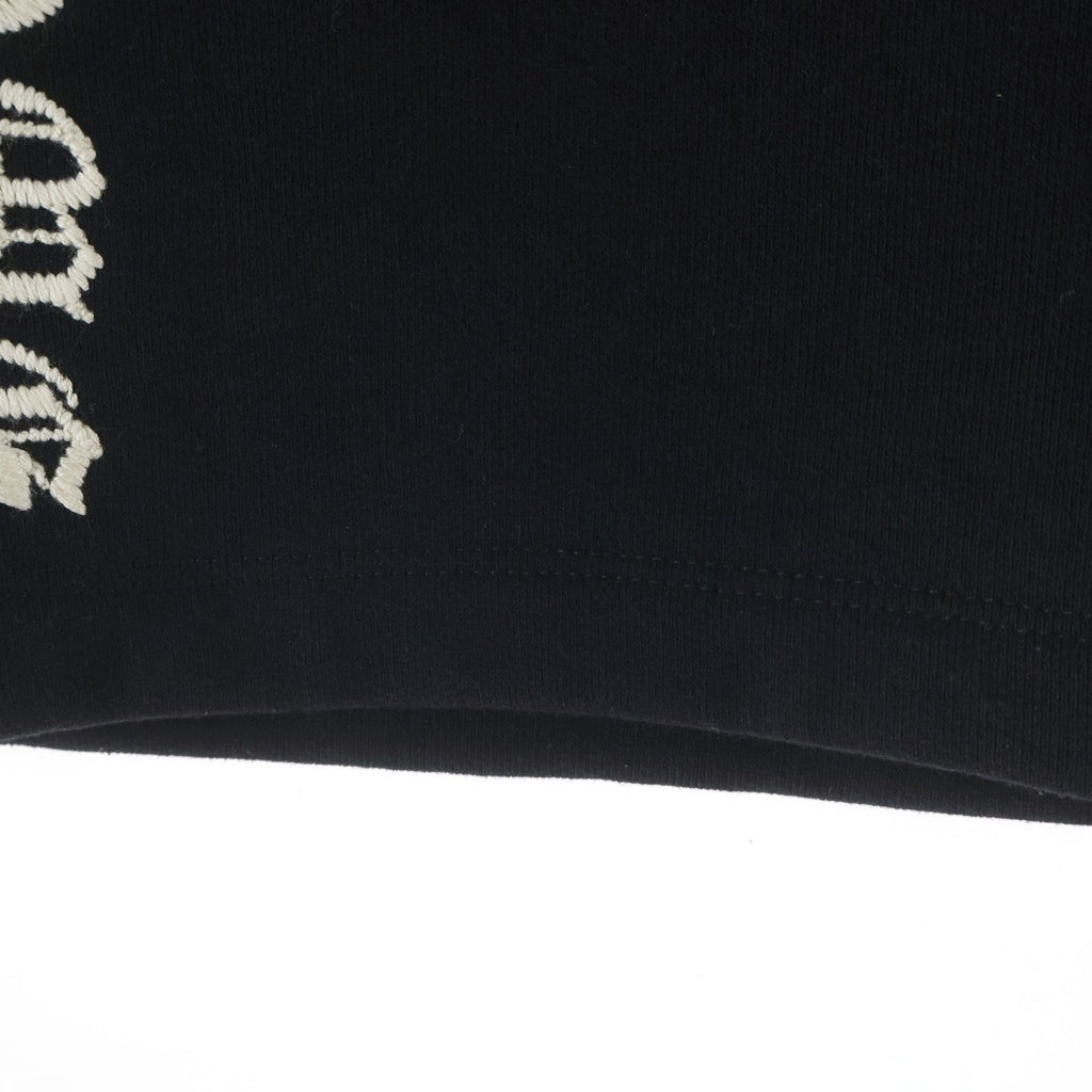 CHROME HEARTS(クロムハーツ) Y NOT SLO RIDE ロゴ刺繍スウェットハーフパンツ ブラック